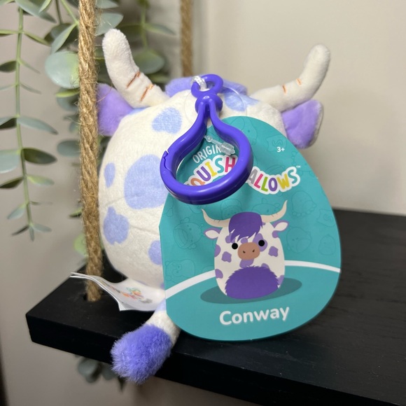 Conway the Highland Cow Squishmallow Clip - Picture 2 of 2